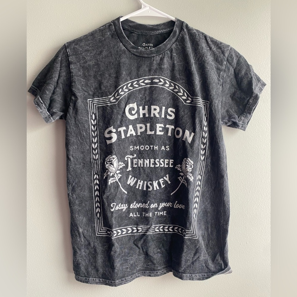 Chris Stapleton Tennessee Whiskey Charcoal Graphic Tee